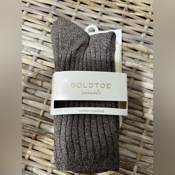 Gold Toe Women’s Brown Casual Trouser Socks, 3 pair NWT, casual, workwear. - Picture 1 of 4